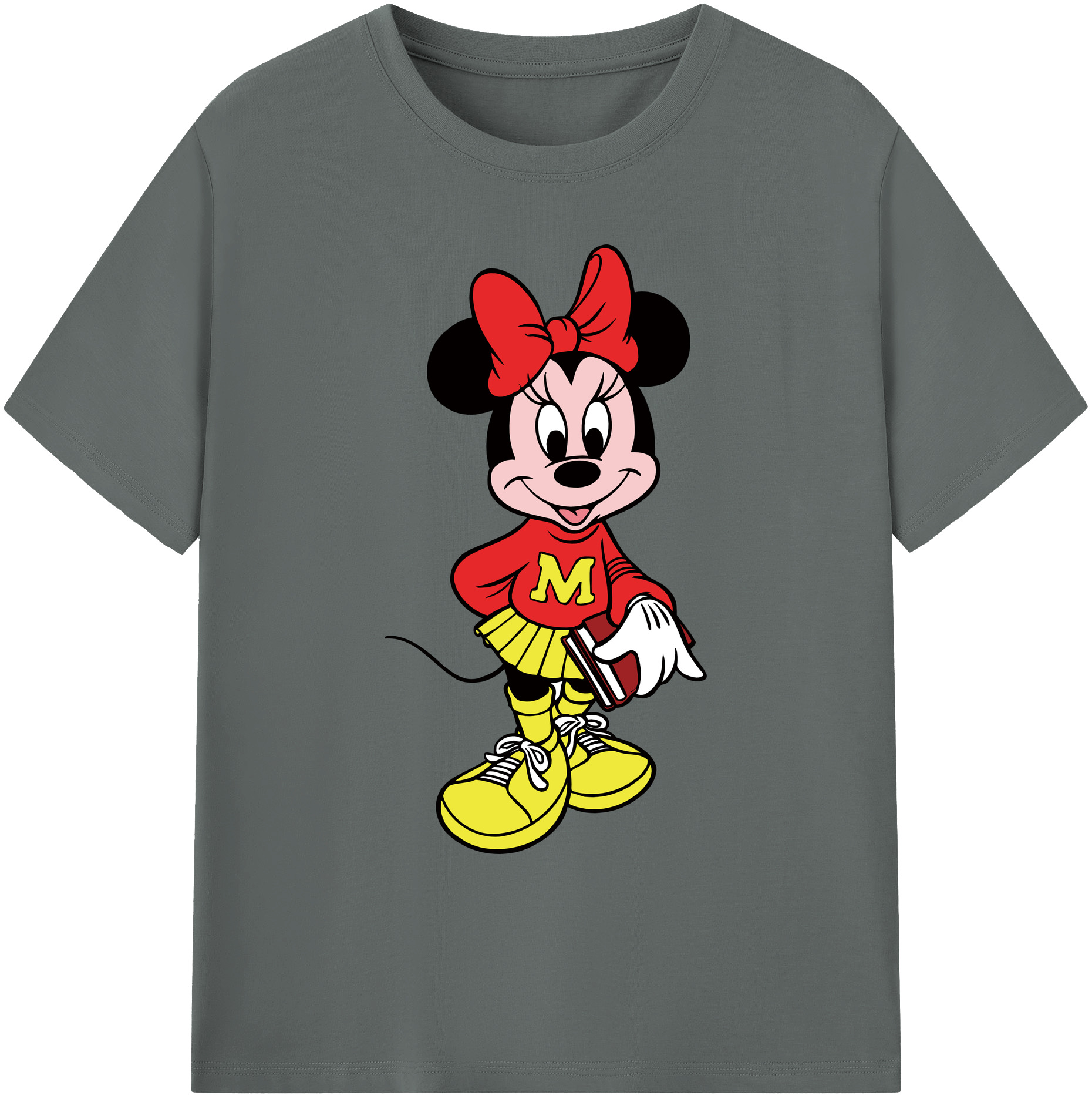 ミッキーマウス Mickey Mouse 綿100％ メンズ半袖Tシャツ｜肌触りやわらか＆通気性